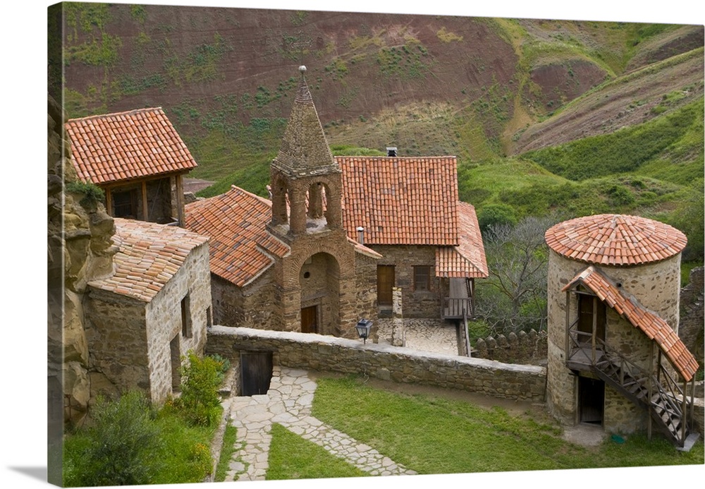 David Gareja rock-hewn cave monastery in Kakheti region, Georgia.