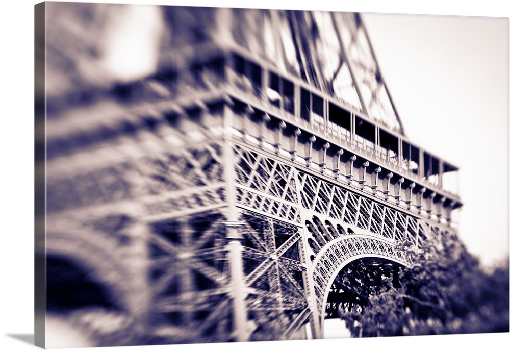 Detail of the Eiffel Tower, Paris, France.