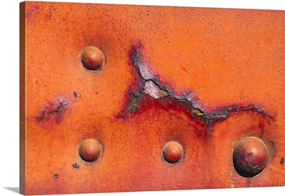 Details Of Rust And Paint On Metal