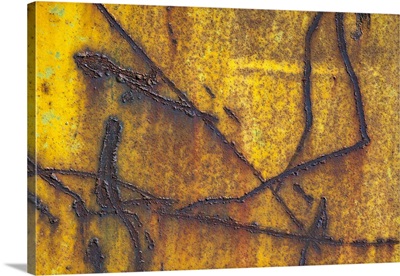 Details Of Rust And Paint On Metal