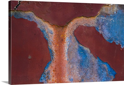Details Of Rust And Paint On Metal