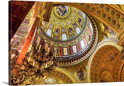 Dome Basilica Arch Saint Stephens Cathedral Budapest Hungary