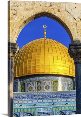 Dome Of The Rock Islamic Mosque Temple Mount Jerusalem Israel