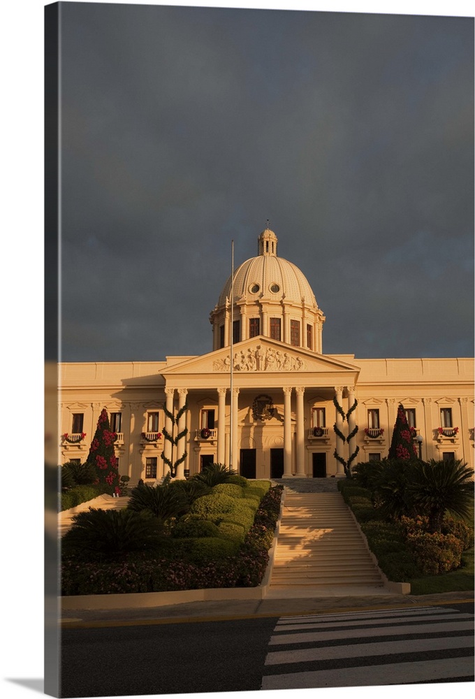 Dominican Republic, Santo Domingo, National Palace Government building, dawn