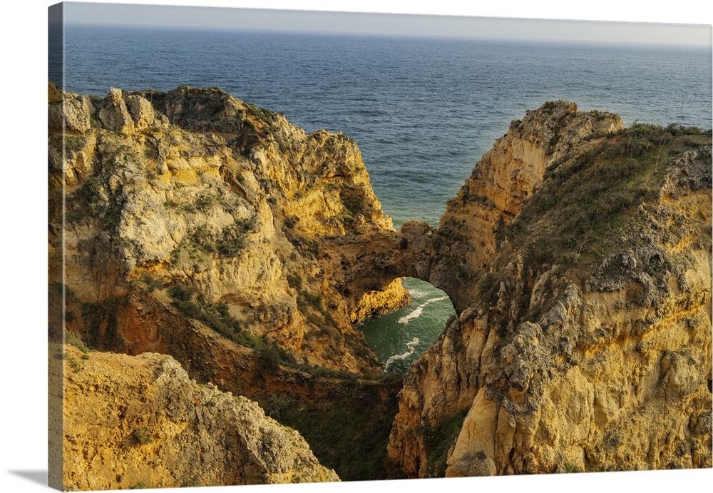 Dramatic Cliffs along the coast at Ponta da Piedade in Lagos, Portugal.