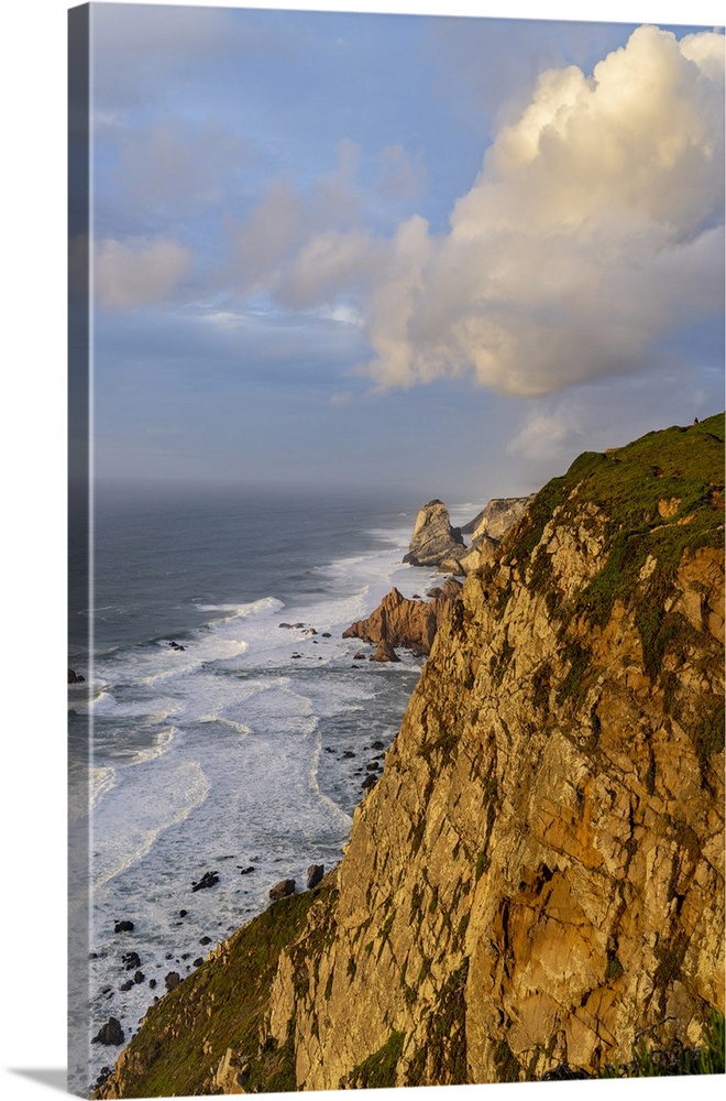 Dramatic seaside cliffs at Cabo do Roca in Colares, Portugal.