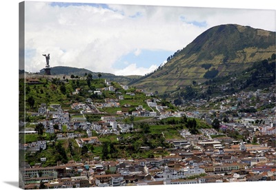 Ecuador, Quito, surrounded by the Andes mountains