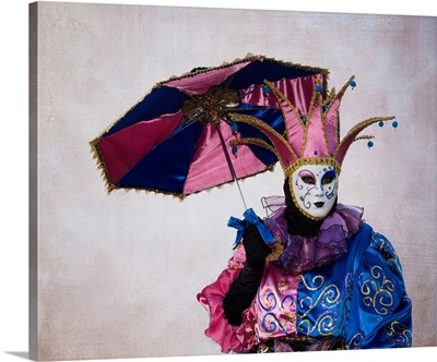 Elaborate costume for Carnival, Venice, Italy