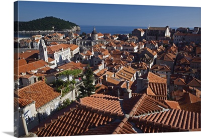 Elevated View Of Old Town Dubrovnik, Croatia