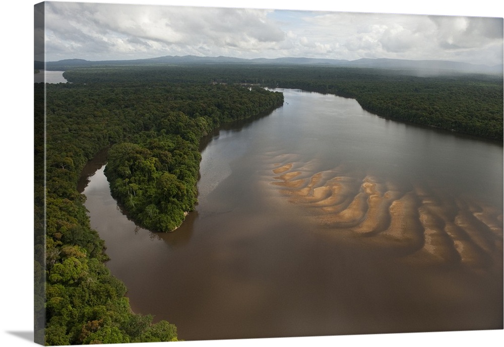 Essequibo River, longest river in Guyana, and the largest river between the Orinoco and Amazon. Rising in the Acarai Mount...