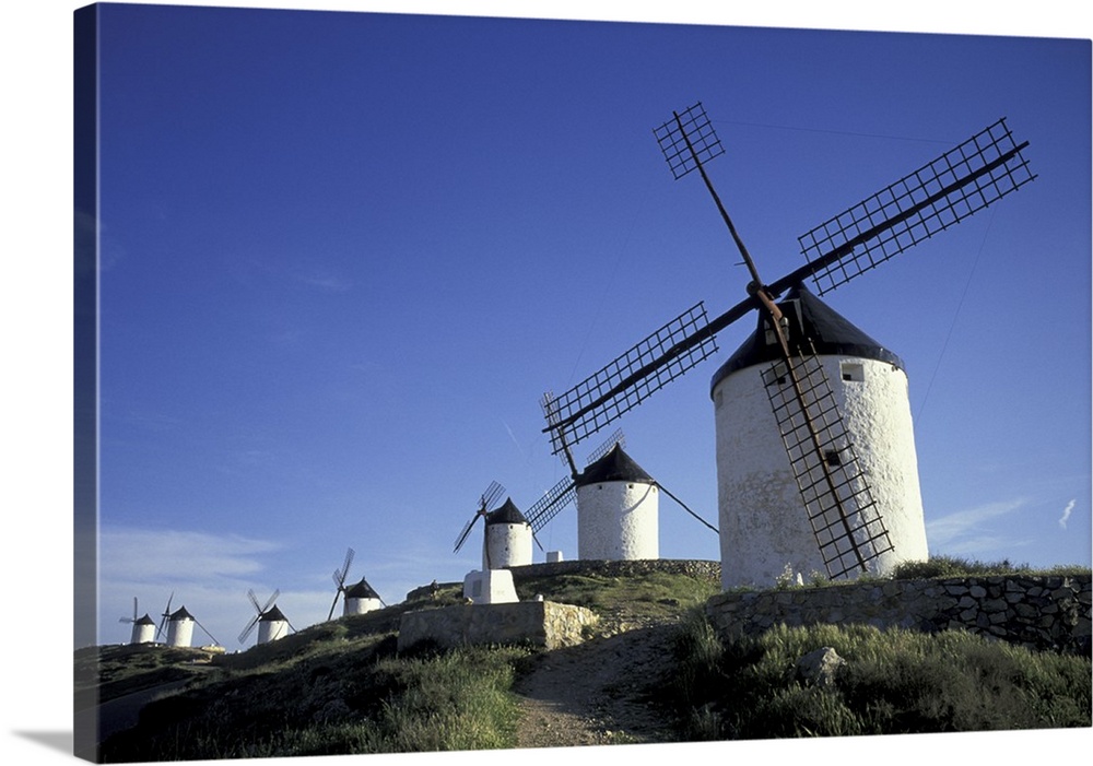 Europe, Consuegra, La Mancha. Windmills