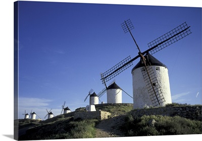 Europe, Consuegra, La Mancha. Windmills