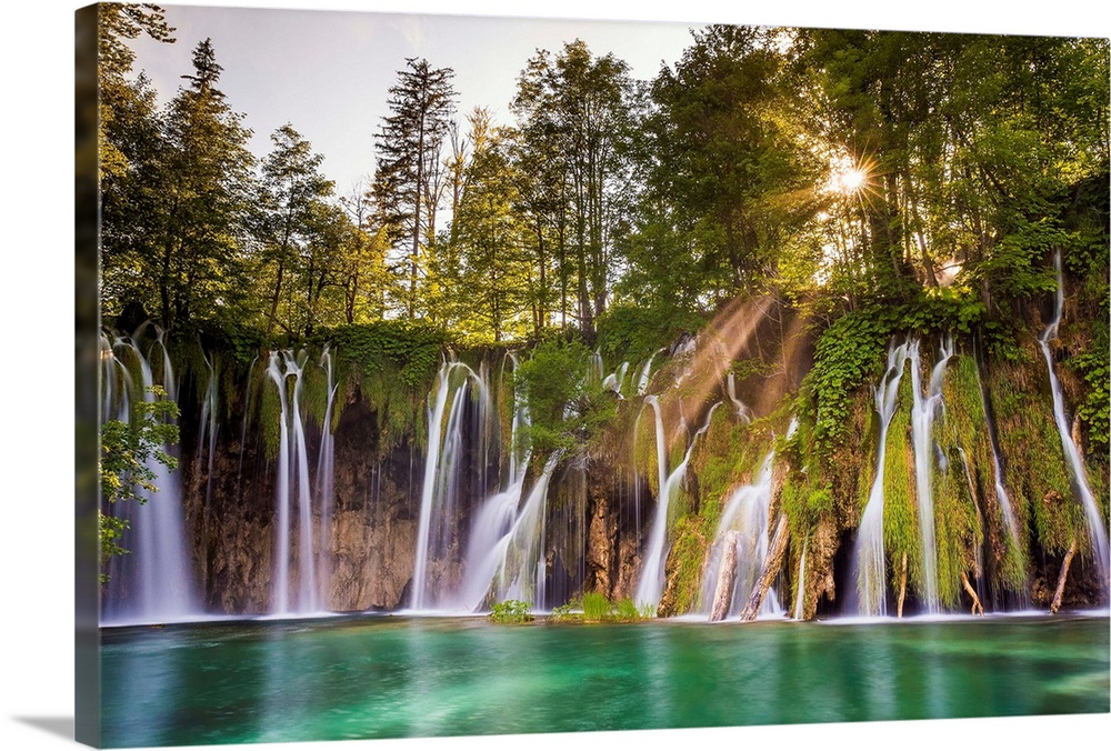 Europe, Croatia, Plitvice Lakes National Park. Waterfall landscape. Credit: Jim Nilsen / Jaynes Gallery
