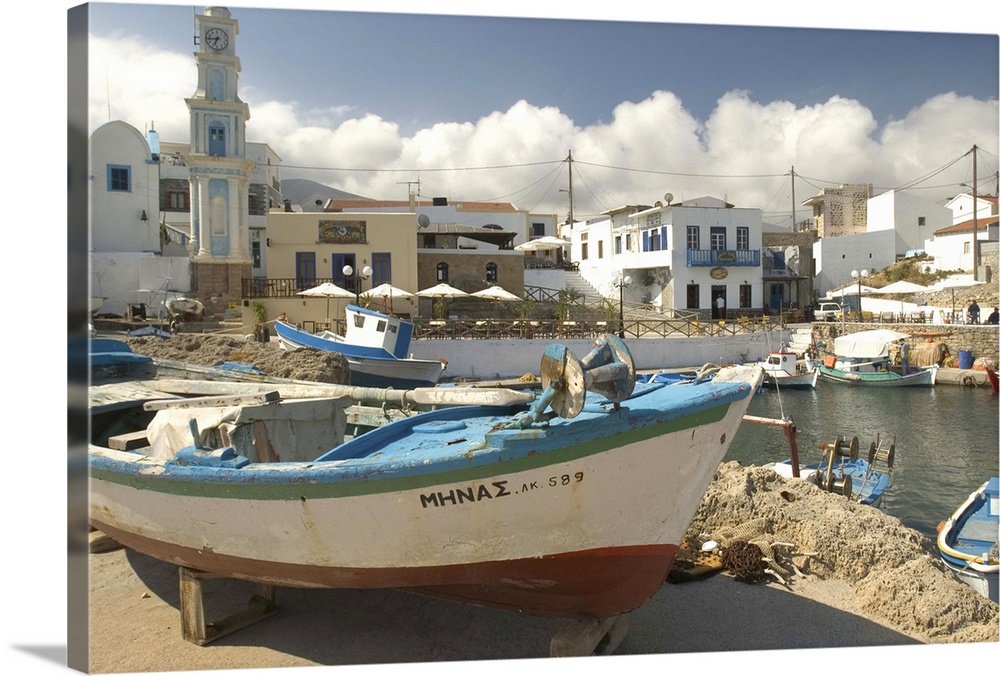 Greece, Kasos, Fry: the small harbour at Fry known as Bouka is home to a small local fishing fleet