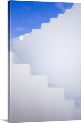 Europe, Greece, Santorini, Stairway And Shapes