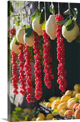 Europe, Italy, Campania, San Pietro: Fruit and Vegetable Roadside Stand