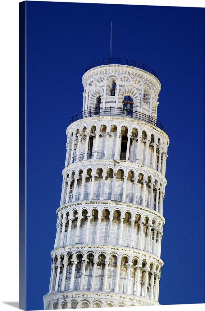 Europe, Italy, Pisa. Close-up of Leaning Tower.
