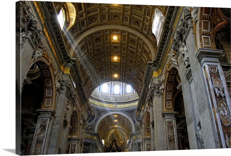 Europe, Italy, Rome. St. Peter's Basilica (aka Basilica di San Pietro ...