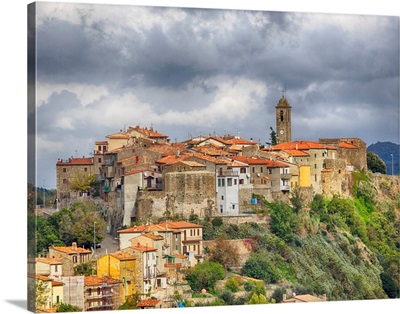 Europe, Italy, Tuscany, Montegiovi, The Medieval Hilltown Of Montegiovi In Val d'Orcia