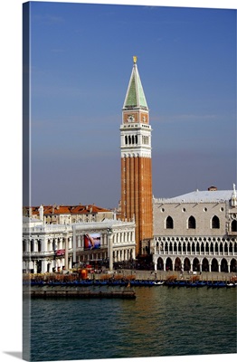 Europe, Italy, Venice, St. Mark's Square, Doges Palace and the Campanile