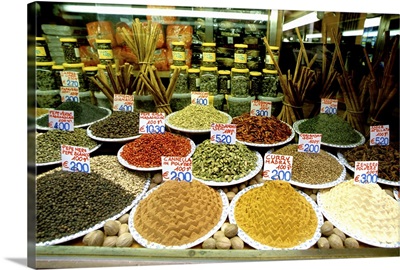 Europe, Italy, Venice, Typical store front window, spice shop