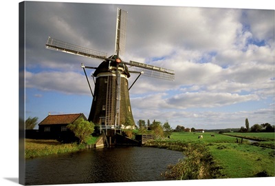 Europe, Netherlands Windmill