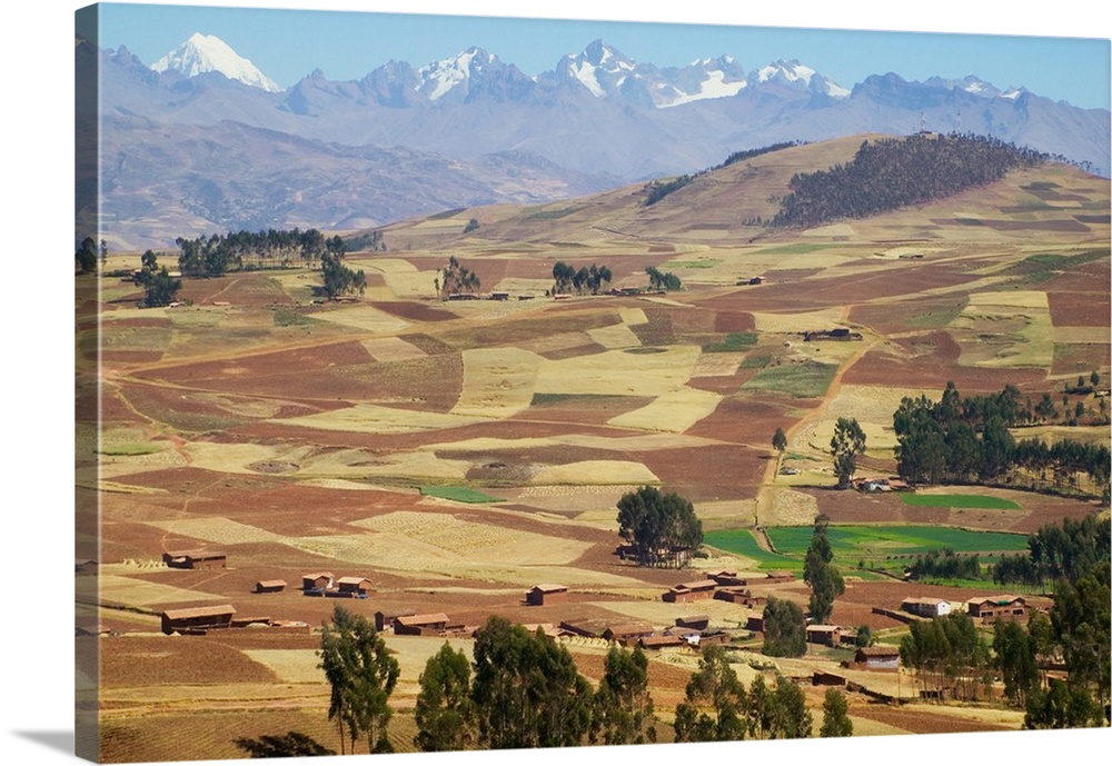 Farmland in the Sacred Valley, Cusco, Peru.