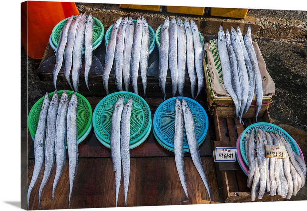 Fish for sale in the fish market of Busan, South Korea.