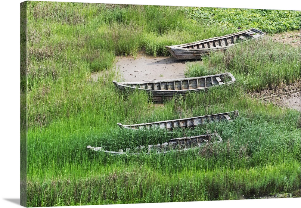 Fishing boats along the coast of East China Sea, Xiapu, Fujian Province, China