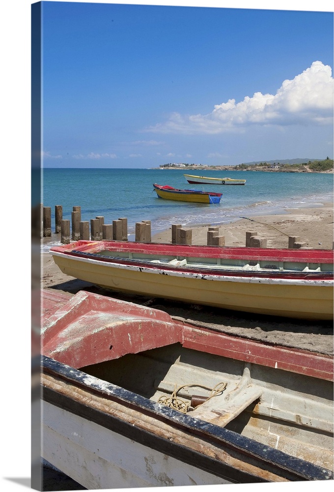 Fishing Boats, Treasure Beach, Lover's Leap, Jamaica South Coast
