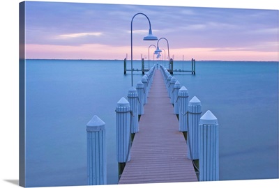 Florida, Captiva,  Dock at Dawn