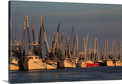 Florida, Darien, Shrimp boats docked at Darien Georgia