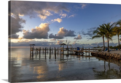 Florida Keys Sunset From The Island Bay Resort In Tavernier, Florida, USA