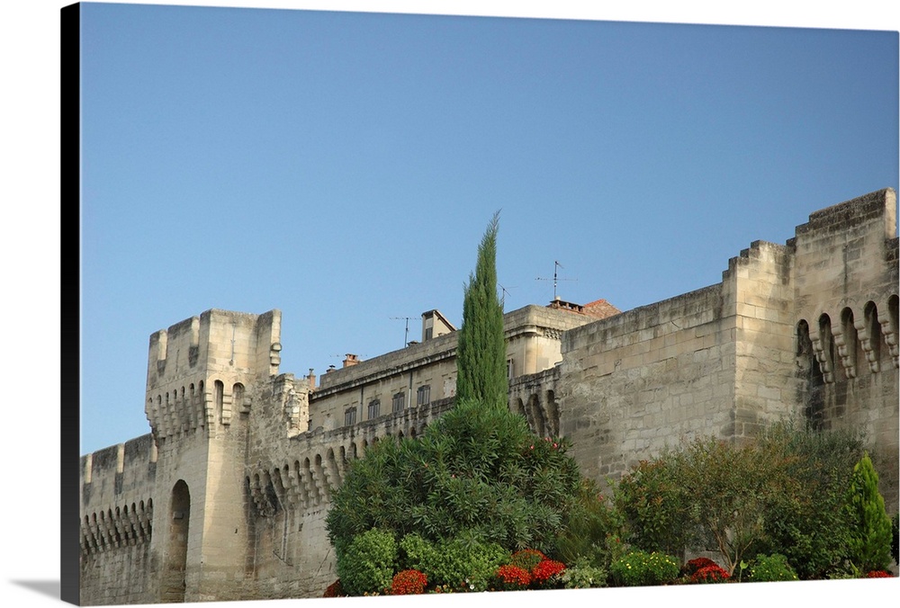 France, Avignon, Provence, ramparts surrounding city