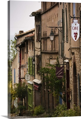 France, Cordes-Sur-Ciel, Buildings Along Grand Rue Raymond VII