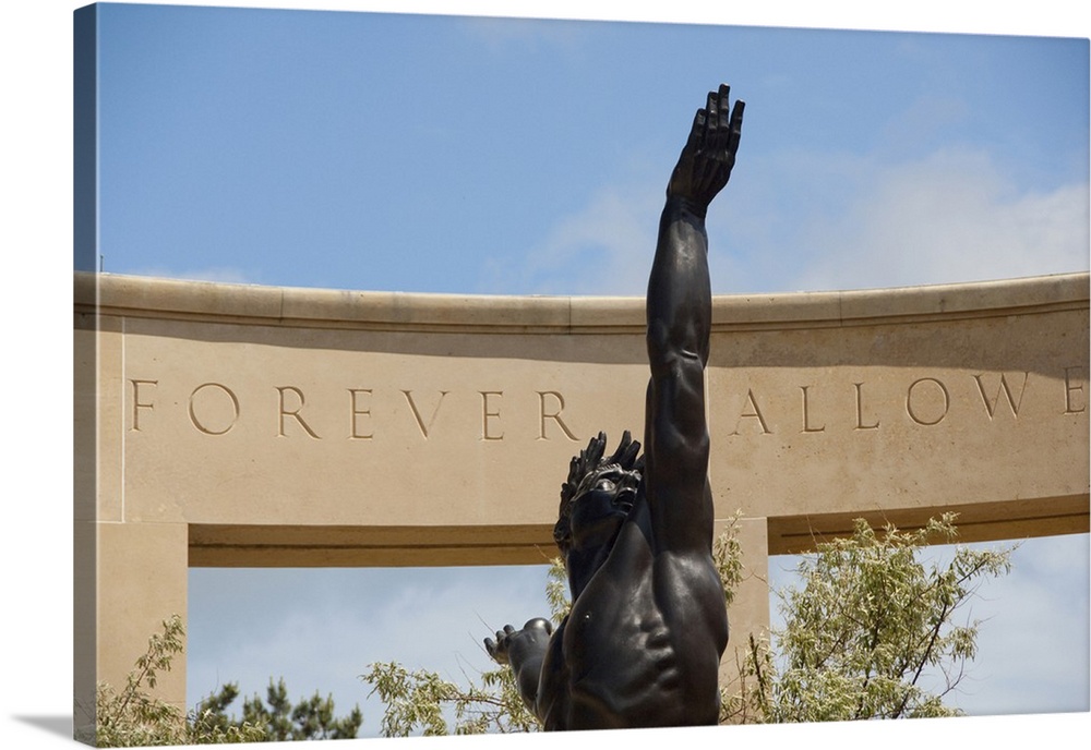 France, Normandy, Colleville-Sur-Mer. Normandy American Cemetery with 9,387 graves. Shot on 66th Anniversary of D-Day.