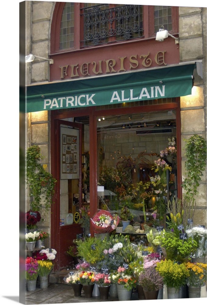 France, Paris, Patrick Allain florist in Ile St. Louis