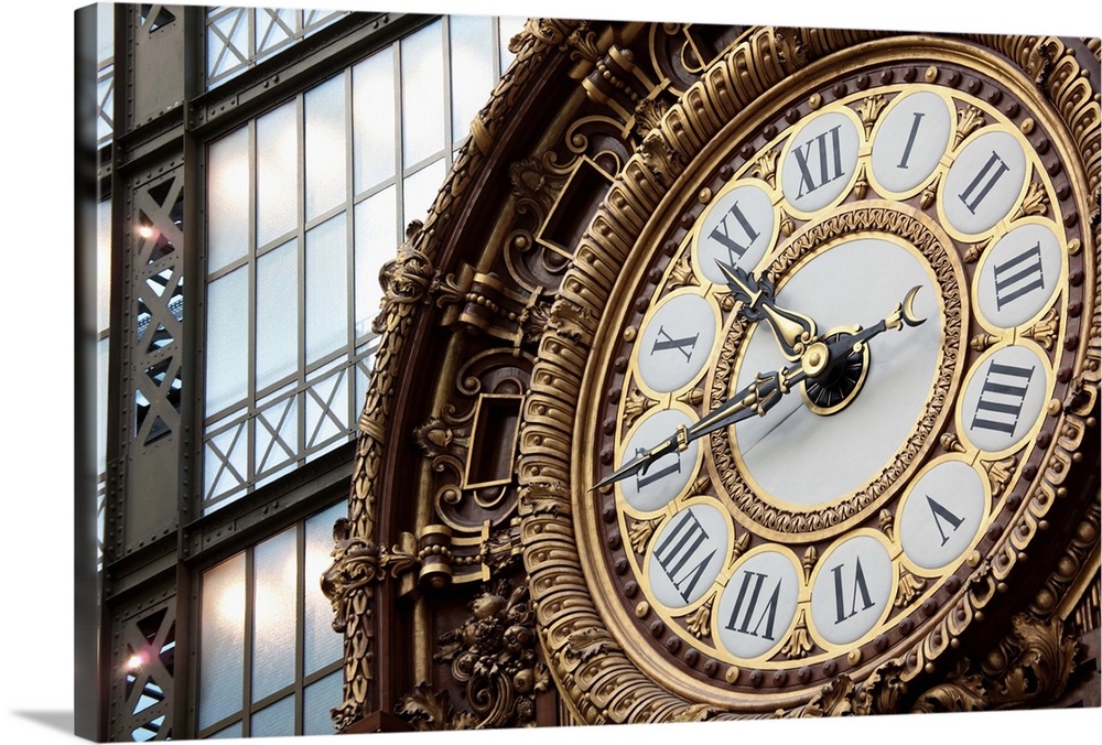 France. Paris. The clock in the main exhibition hall of Musee d'Orsay(Orsay Museum)