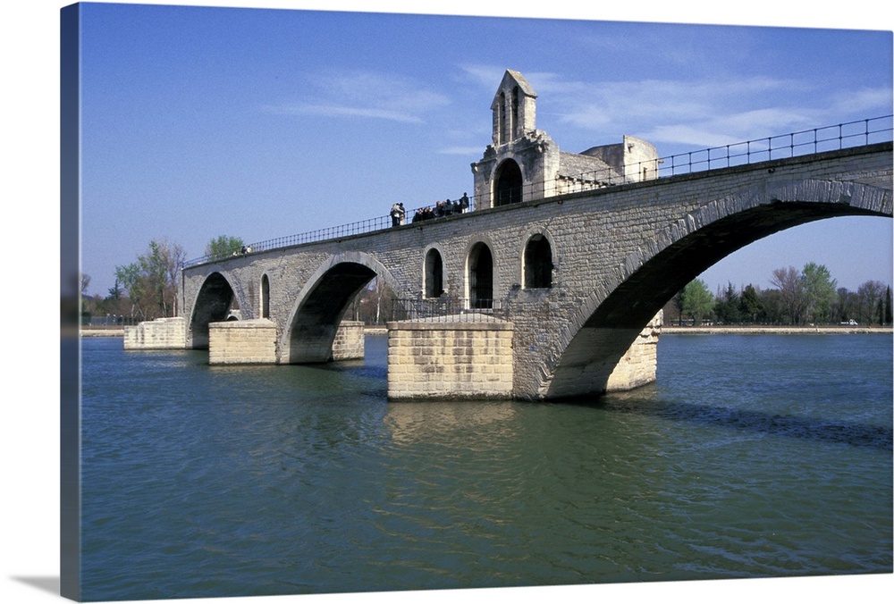 Europe, France, Provence, Avignon. Famous bridge of Avignon