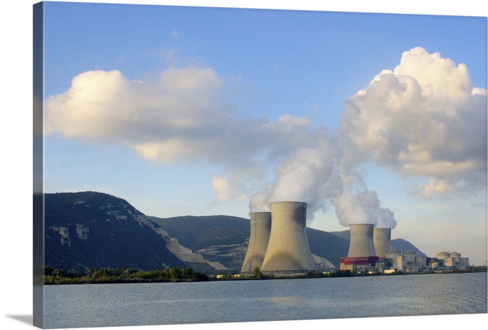 France, Rhone River, nuclear power plant