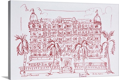 French Art Nouveau architecture of the Carlton Hotel, Cannes, France