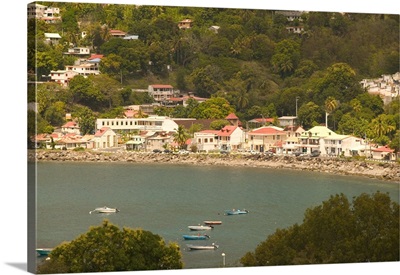 French West Indies, Guadaloupe, Basse Terre, Bouillante, West Coast Town View