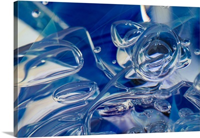 Frozen Bubbles In Glass