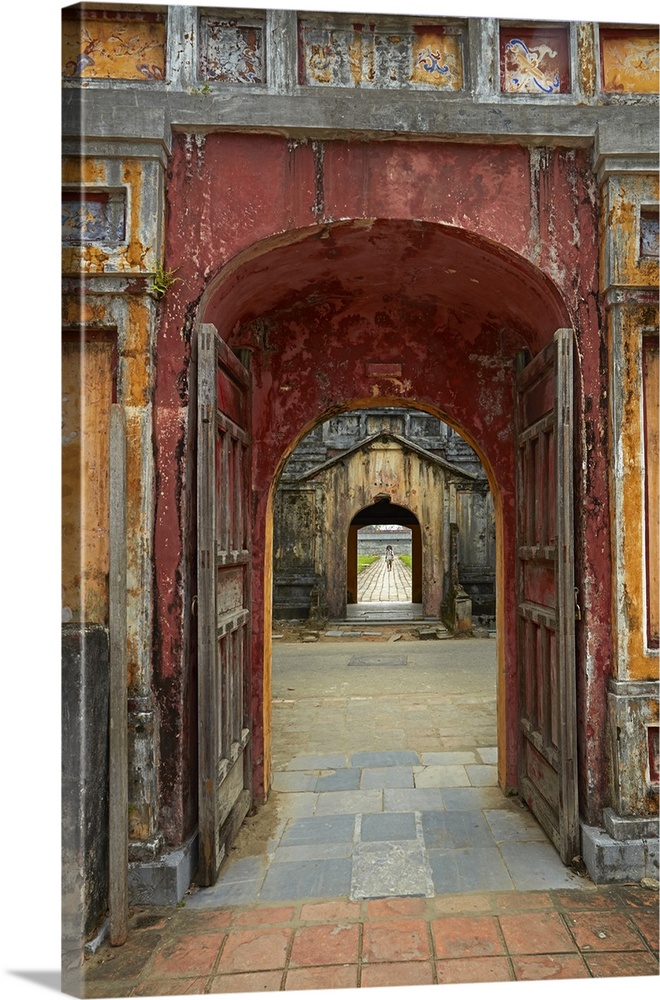 Gateways, Dien Tho Palace, Historic Hue Citadel (Imperial City), Hue, North Central Coast, Vietnam
