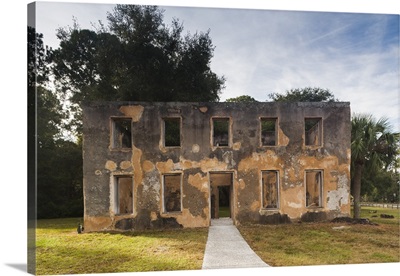 Georgia, Jekyll Island, ruins of the 1743 Horton House,