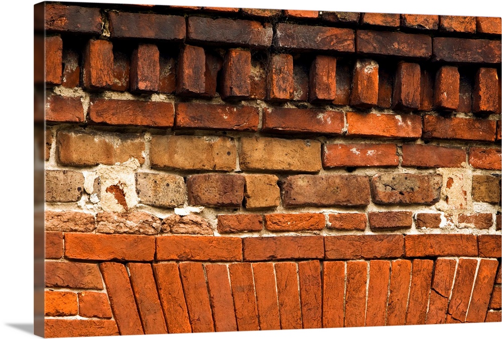 USA, Georgia, Savannah, Brick on an old building in the Historic District.