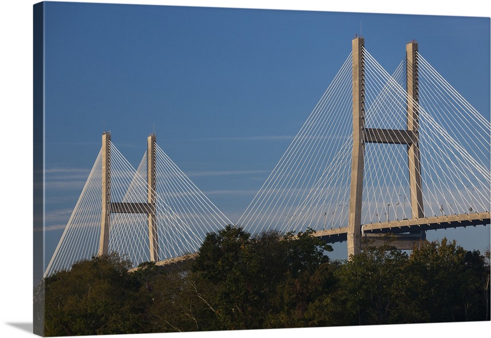 Georgia, Savannah, Eugene Talmadge Memorial Bridge.