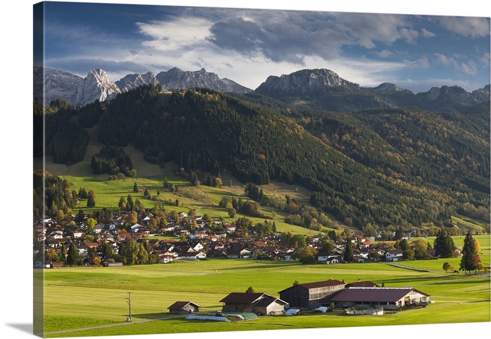 Germany, Bavaria, Berghof, alpine landscape.
