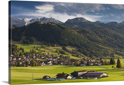 Germany, Bavaria, Berghof, alpine landscape
