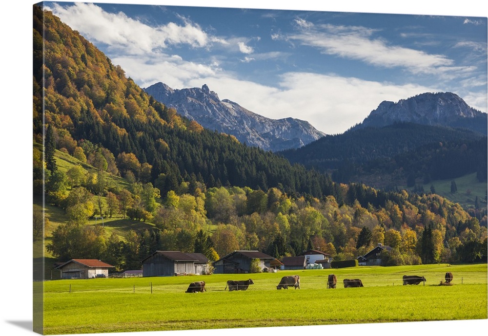 Germany, Bavaria, Halblech, alpine landscape.